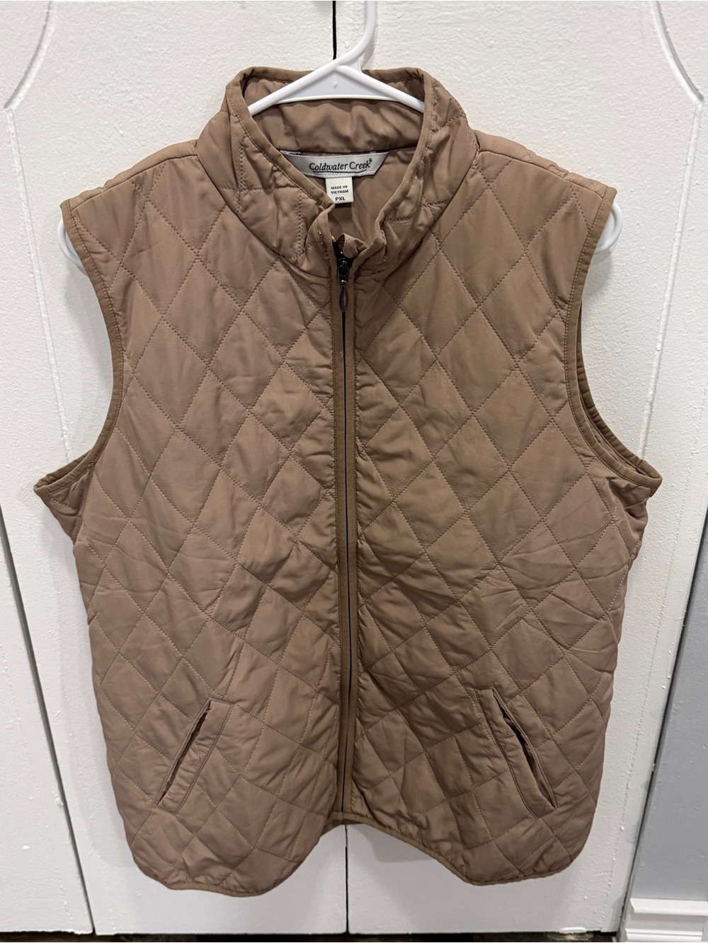 Coldwater Creek Brown Diamond Quilted Vest